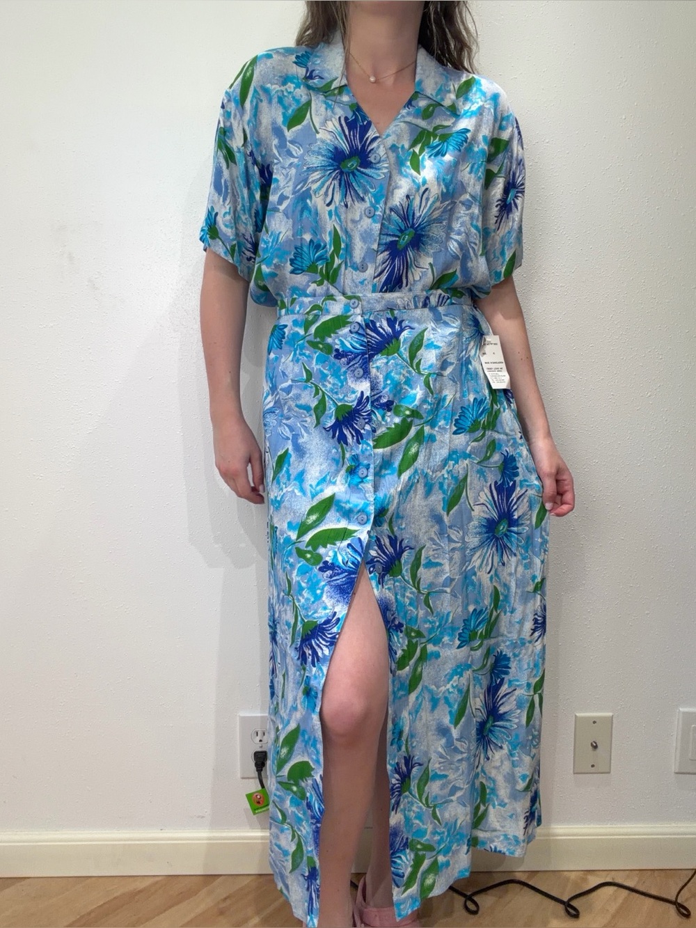 Vintage Floral Skirt Set